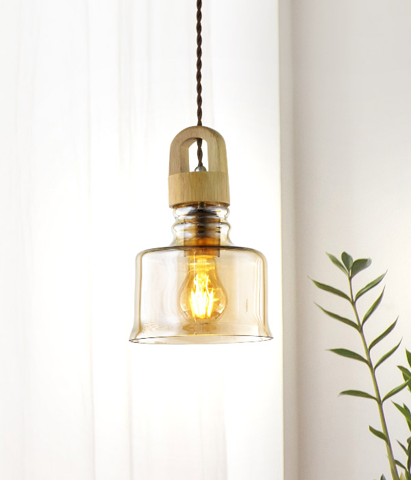 헨리글라스 1등 펜던트 식탁등 [청색/갈색]