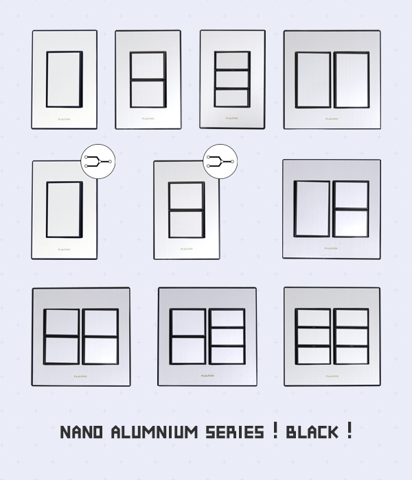 나노 알루미늄 블랙 스위치