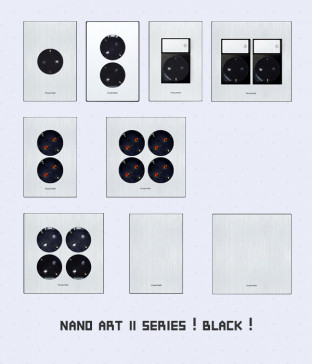 나노 아트Ⅱ 블랙 접지콘센트